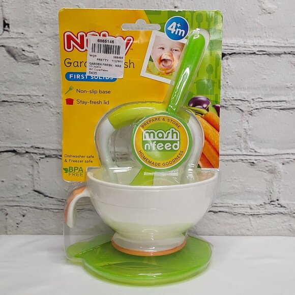 NUBY 'GARDEN FRESH MASH~N~FEED' BOWL & STORAGE - Picture 14 of 16